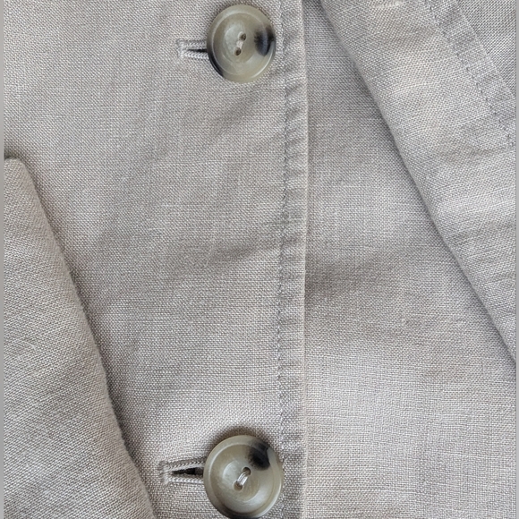 Vince Men’s Beige Relaxed Hemp Blazer -  Coastal Resort Summer Jacket - Size XXL - Picture 8 of 10
